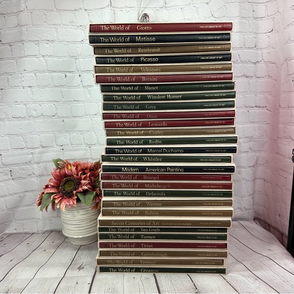 vintage 1970s time-life library of art Coffee Table Book choice of title